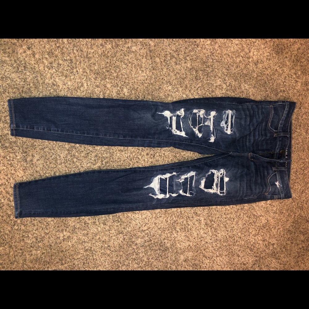 American Eagle Ripped Darkwash Jeans